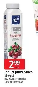 E.Leclerc Jogurt pitny Milko Mlekpol oferta