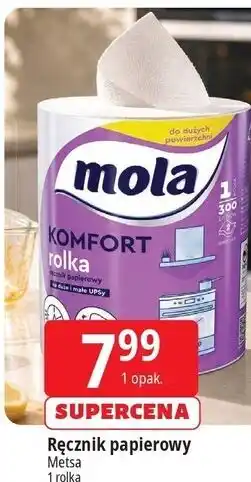 E.Leclerc Ręcznik papierowy Mola Komfort rolka oferta