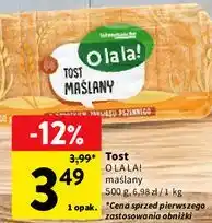 Intermarche Tost maślany O la la! oferta