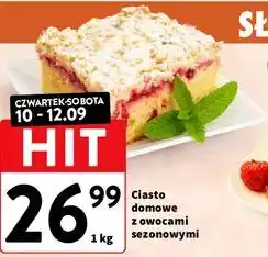 Intermarche Ciasto domowe z owocami sezonowymi oferta