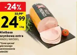 Intermarche Kiełbasa szynkowa extra Madej Wróbel oferta