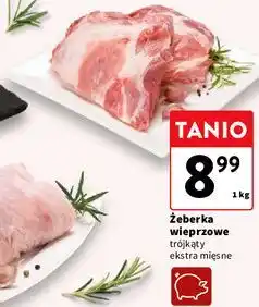 Intermarche Żeberka wieprzowe trójkąty extra mięsne oferta