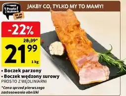 Intermarche Boczek parzony / Boczek wędzony surowy PROSTO Z WĘDLINIARNI oferta
