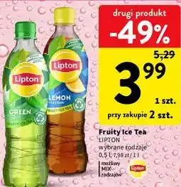Intermarche Fruity Ice Tea Lipton wybrane rodzaje oferta