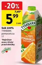 Intermarche Sok 100% Tymbark pomarańcza oferta