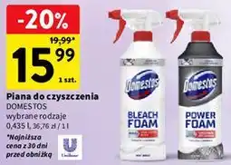 Intermarche Piana do czyszczenia Domestos Bleach Foam / Power Foam oferta