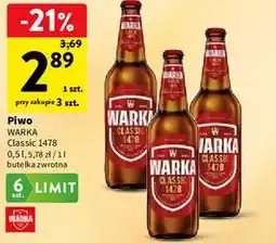 Intermarche Piwo Warka Classic 1478 oferta