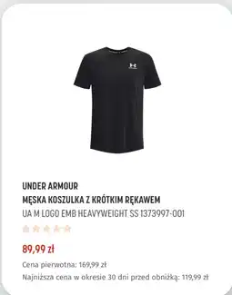 Martes Sport UNDER ARMOUR MĘSKA KOSZULKA Z KRÓTKIM RĘKAWEM UA M LOGO EMB HEAVYWEIGHT SS 1373997-001 oferta