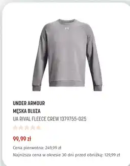 Martes Sport Męska bluza Under Armour UA Rival Fleece Crew 1379755-025 oferta