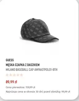 Martes Sport GUESS MĘSKA CZAPKA Z DASZKIEM MILANO BASEBALL CAP AM9607POL01-BTH oferta