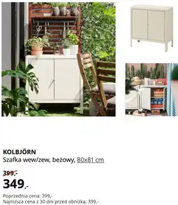 IKEA KOLBJÖRN Szafka wew/zew, beżowy, 80x81 cm oferta