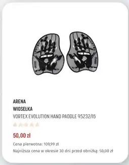 Martes Sport ARENA Wioosełka VORTEX EVOLUTION HAND PADDLE 95232/15 oferta