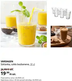 IKEA IKEA VARDAGEN Szklanka, szkło bezbarwne oferta