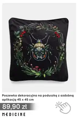 Medicine Poszewka dekoracyjna na poduszkę z ozdobną aplikacją 45x45 cm Medicine oferta