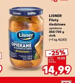 Kaufland Filety śledziowe opiekane Lisner oferta