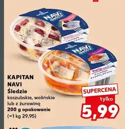 Kaufland Śledzie kaszubskie Kapitan Navi oferta