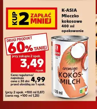 Kaufland Mleczko kokosowe K-Asia oferta