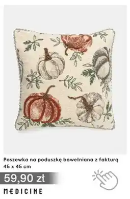 Medicine Poszewka na poduszkę bawełniana z fakturą 45x45 cm Medicine oferta