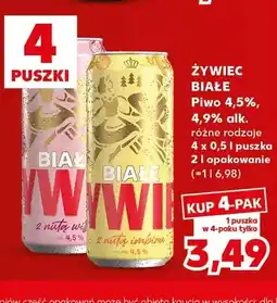 Kaufland Piwo Białe z nutą wiśni 4,5% 4-pak Żywiec oferta