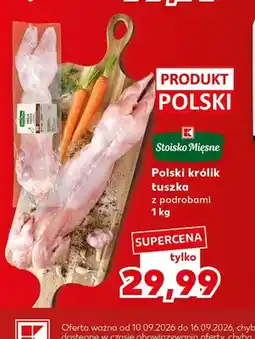 Kaufland Polski królik tuszka z podrobami Stoisko Mięsne oferta
