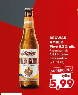 Kaufland Piwo 5,2% Pszeniczniak Browar Amber oferta