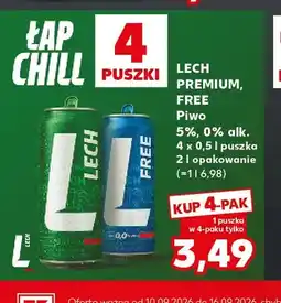 Kaufland Piwo Lech Premium 4-pak oferta