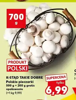 Kaufland Polskie pieczarki K-Stąd Takie Dobre oferta