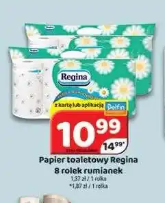 Delfin Papier toaletowy Regina 8-pak rumianek oferta