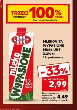 Kaufland Mleko UHT Mlekovita Wypasione 3,2% oferta