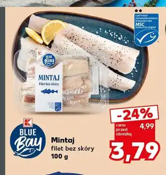 Kaufland Mintaj filet bez skóry Blue Bay oferta