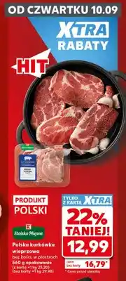 Kaufland Polska karkówka wieprzowa bez kości w plastrach Stoisko Mięsne oferta