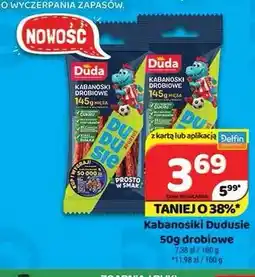Delfin Kabanosiki Dudusie drobiowe Duda oferta
