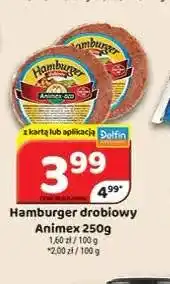 Delfin Hamburger drobiowy Animex oferta