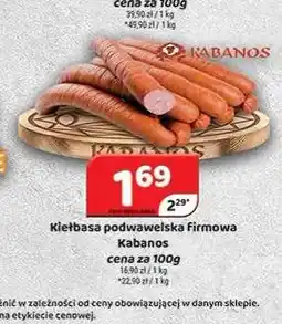 Delfin Kiełbasa podwawelska firmowa Kabanos oferta
