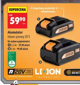 Biedronka Akumulator litowo-jonowy 2,5Ah Niteo oferta