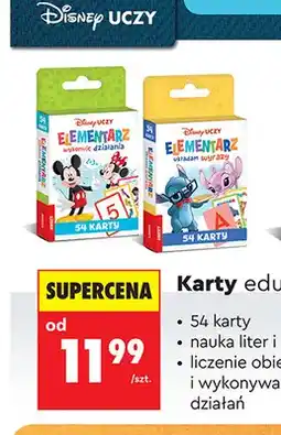 Biedronka Karty edukacyjne Disney Uczy Elementarz wykonuję działania oferta