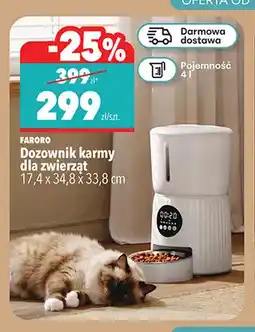 Biedronka Dozownik karmy dla zwierząt 17,4x34,8x33,8 cm Faroro oferta