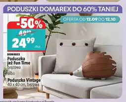 Biedronka Poduszka jeż Fun Time brązowa Domarex oferta