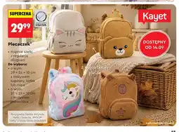 Biedronka Plecaczek z motywem kapibary 29x24x10 cm Kayet oferta