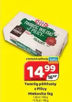 Delfin Twaróg półtłusty z Pilicy Mlekovita oferta