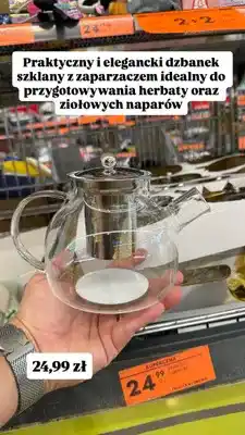 Biedronka Dzbanek szklany z zaparzaczem oferta