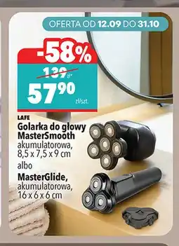 Biedronka Golarka do głowy MasterSmooth akumulatorowa Lafe oferta