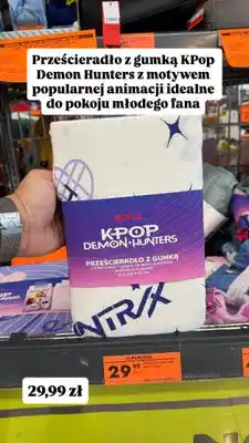 Biedronka Prześcieradło z gumką Netflix KPop Demon Hunters oferta