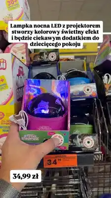 Biedronka Lampka nocna LED z projektorem Gabby's Dollhouse oferta