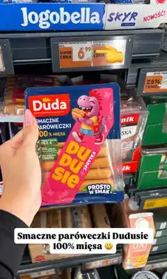 Biedronka Paróweczki Duda Dudusie 100% mięsa oferta