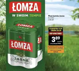 Delikatesy Centrum Piwo Łomża Jasne oferta