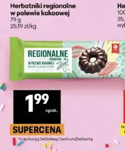 Delikatesy Centrum Herbatniki Regionalne w polewie kakaowej oferta