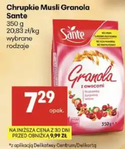 Delikatesy Centrum Chrupkie Musli Granola Sante oferta