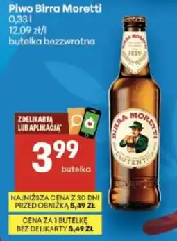 Delikatesy Centrum Piwo Birra Moretti oferta