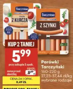 Delikatesy Centrum Parówki Tarczyński oferta